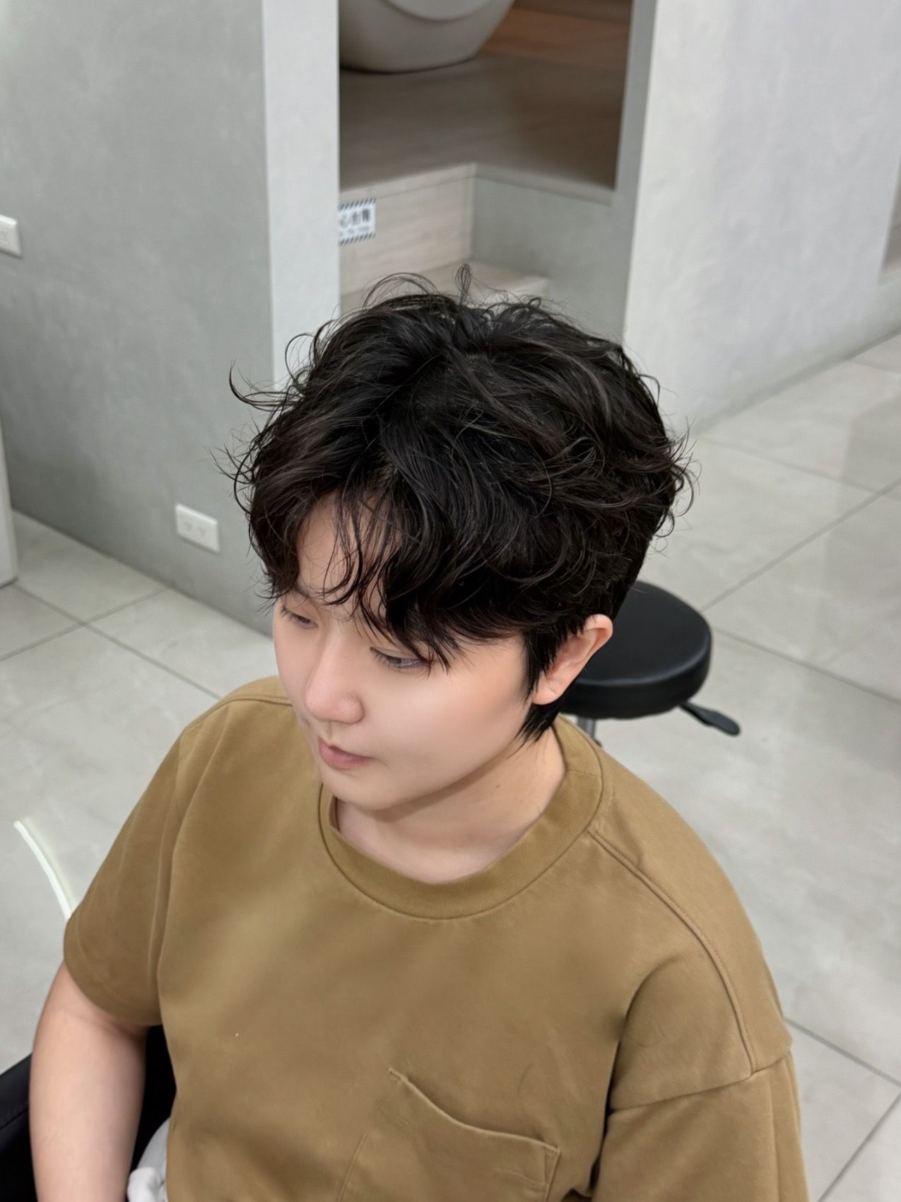 舍肆 Celsius Salon 竹北燙髮作品・短髮紋理燙自然蓬鬆捲度